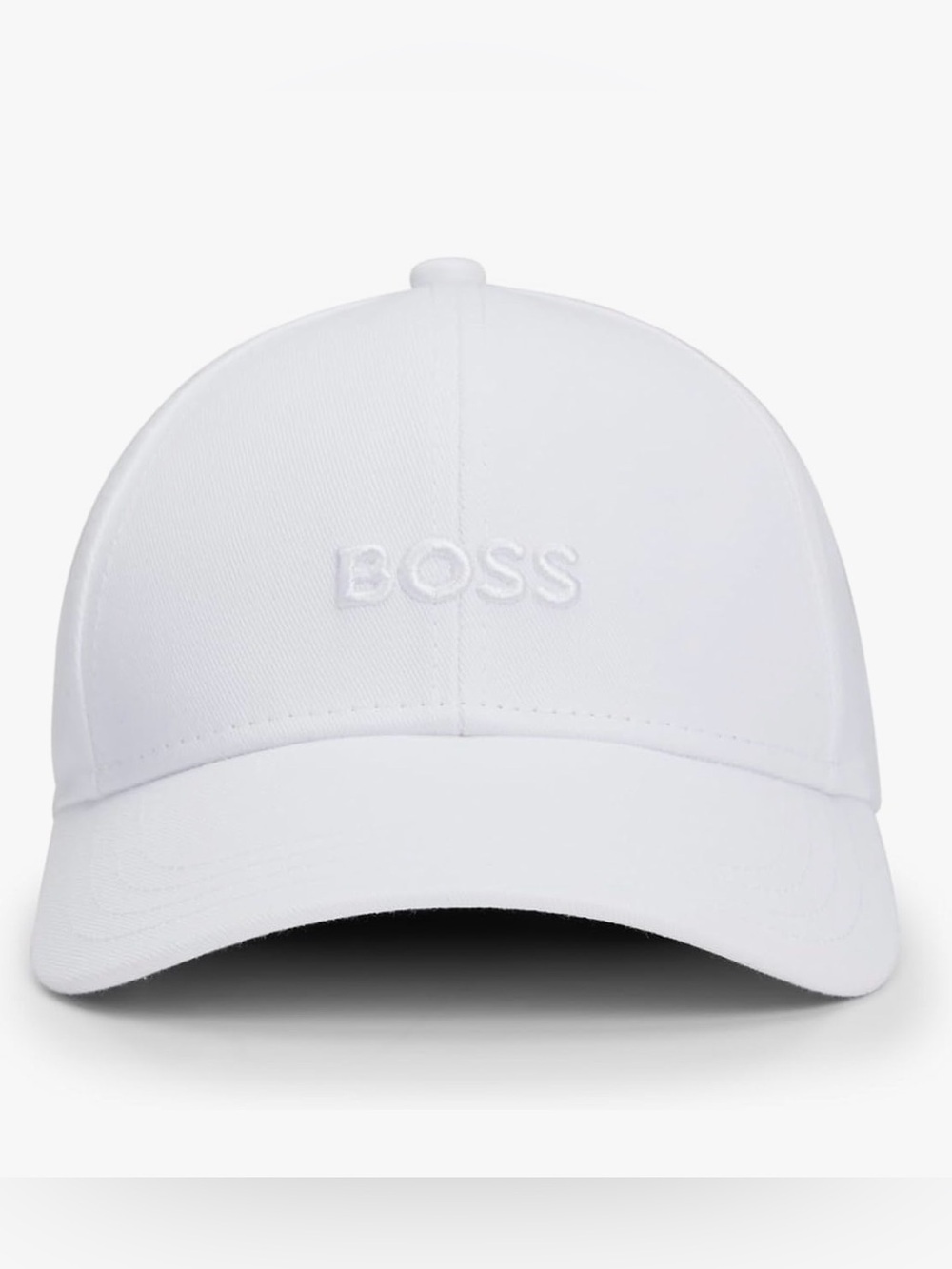 NWT BOSS White Embroidered Logo Cap hat mens women’s unisex baseball